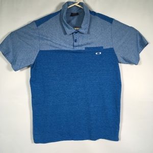 Oakley Men’s Polo Shirt Sz. Med Two Tone Blue S/S